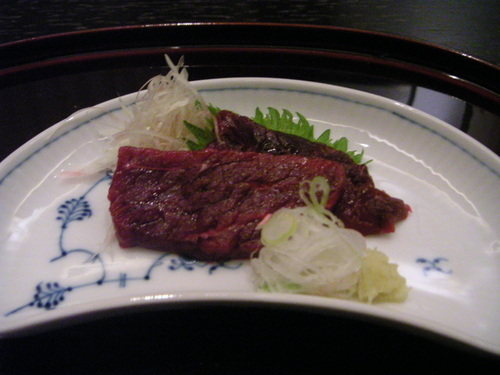 Sashimi of whale(!)