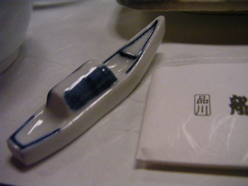 Chopsticks test of boat shape